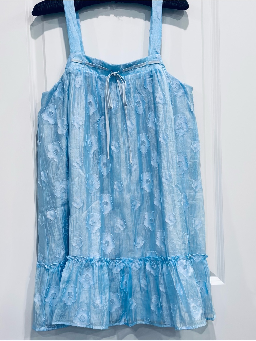 Idem Ditto Baby Blue Formal Babydoll Dress - Small